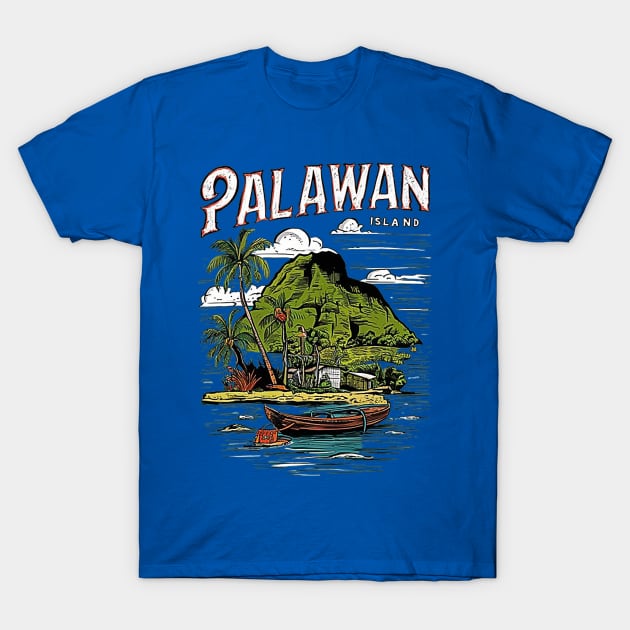 Palawan Island Philippines T-Shirt by likbatonboot